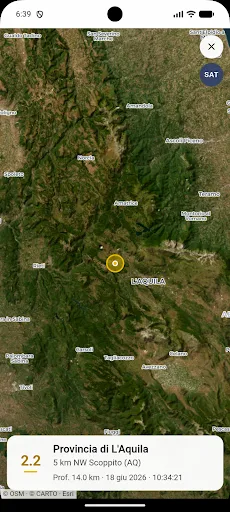 AllertaTerremoto Android app screenshot 4