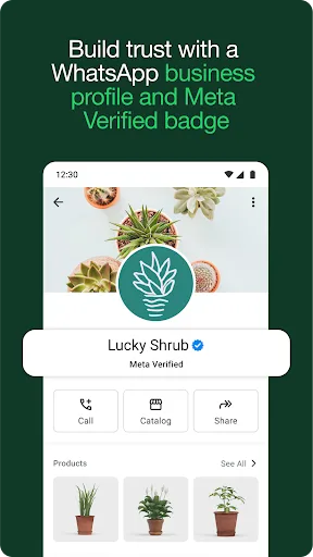 WhatsApp Business Android app screenshot 1