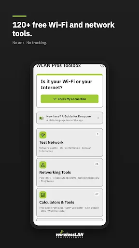 WLAN Pros Toolbox Android app screenshot 1