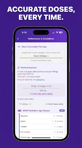 Pediatric Dose Calculator App Android app screenshot 4