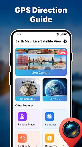 EarthVista: Live Satellite Map Android app screenshot 2