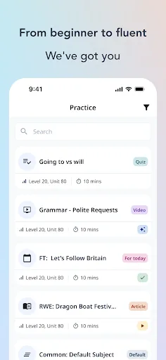 Wall Street English: Learn Android app screenshot 3