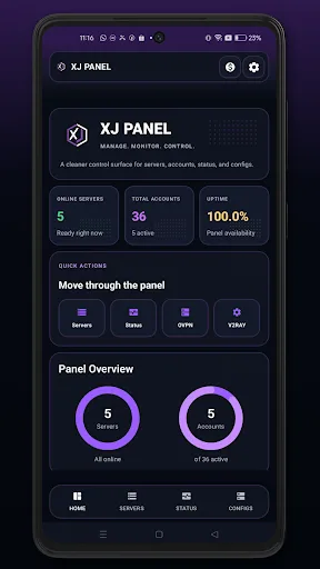 XJ PANEL Android app screenshot 1