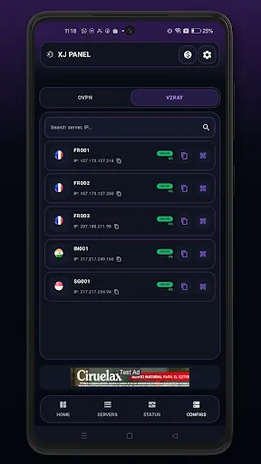 XJ PANEL Android app screenshot 5