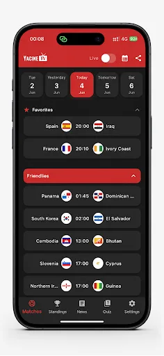 Yacine TV Android app screenshot 2