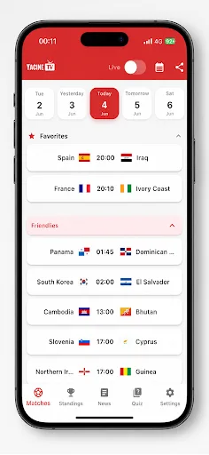 Yacine TV Android app screenshot 3