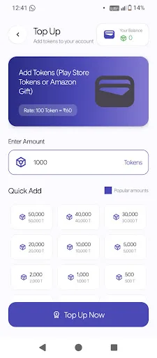 Reward Converter Prime Android app screenshot 2