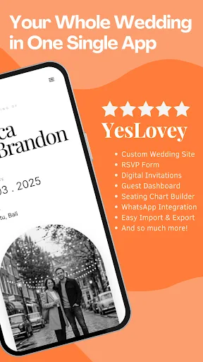 Wedding Web & Invites YesLovey Android app screenshot 2