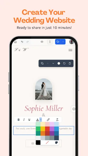 Wedding Web & Invites YesLovey Android app screenshot 3