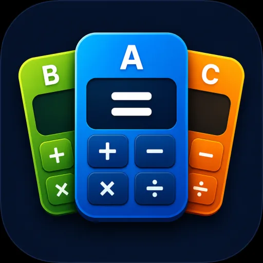 Triple Calculator: 3-in-1 Android app icon