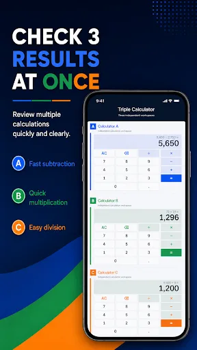 Triple Calculator: 3-in-1 Android app screenshot 4