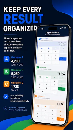 Triple Calculator: 3-in-1 Android app screenshot 5