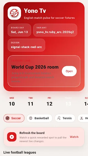 Yono TV - Live Scores Android app screenshot 1