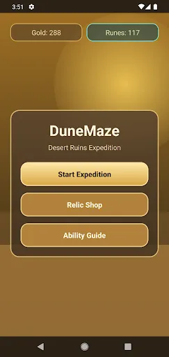 DuneMaze Android app screenshot 1