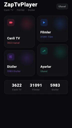 ZapTv Player Android app screenshot 1