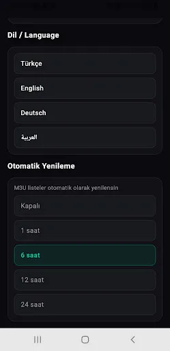 ZapTv Player Android app screenshot 2