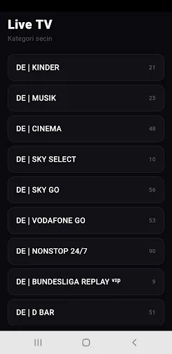 ZapTv Player Android app screenshot 5