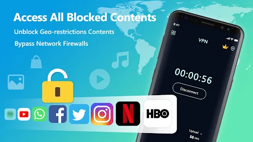 Free VPN Super™ -Fast & Secure Android app screenshot 2