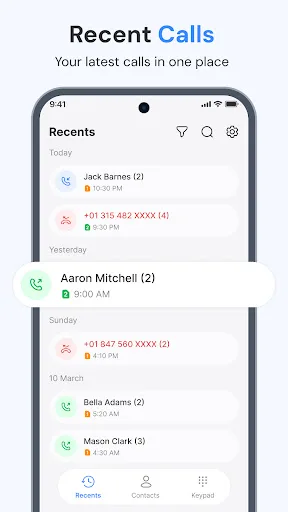 Phone Dialer: Contacts & Call Android app screenshot 1