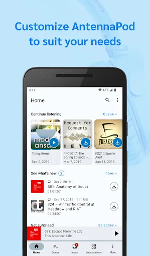 AntennaPod - Podcast Player Android app screenshot 1