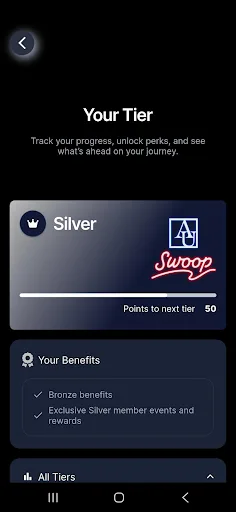 AU Swoop Android app screenshot 2