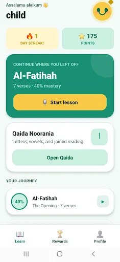 Iqra Kids-Learn Quran Android app screenshot 1