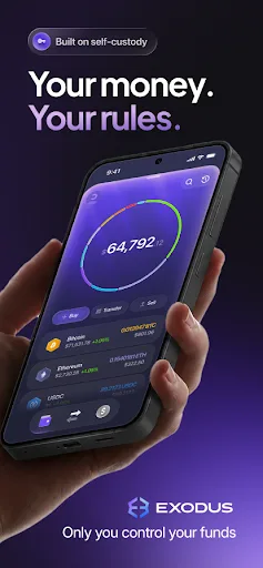 Exodus: Crypto & Payments Android app screenshot 1