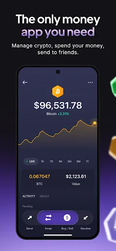 Exodus: Crypto & Payments Android app screenshot 2