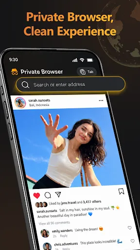 Fast Browser: Private Web Android app screenshot 1