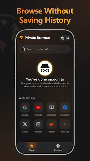 Fast Browser: Private Web Android app screenshot 3