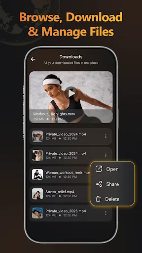 Fast Browser: Private Web Android app screenshot 5