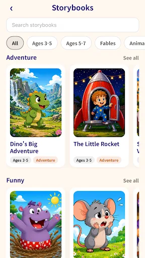 Stori | Books Read Aloud Android app screenshot 3