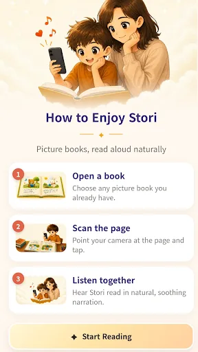 Stori | Books Read Aloud Android app screenshot 5