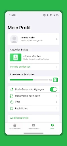 unicrew Android app screenshot 5
