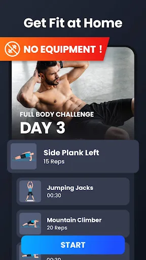 Home Workout - No Equipment Android app screenshot 5