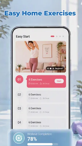 Lazy Workouts for Women Android app screenshot 2