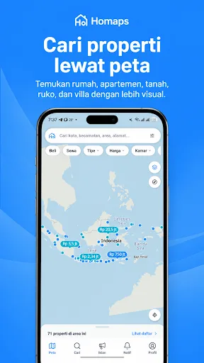 Homaps: Peta Properti Android app screenshot 1