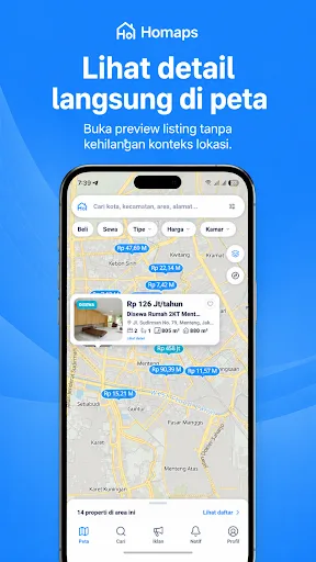 Homaps: Peta Properti Android app screenshot 2