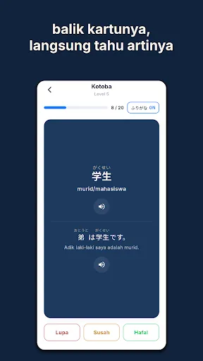 Tsunagi: Belajar Bahasa Jepang Android app screenshot 3