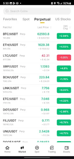 GCAH Android app screenshot 2