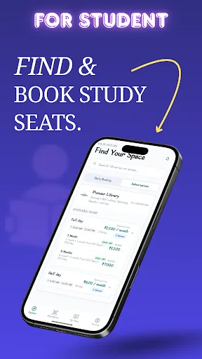 GoLib: Library Seat Booking Android app screenshot 1