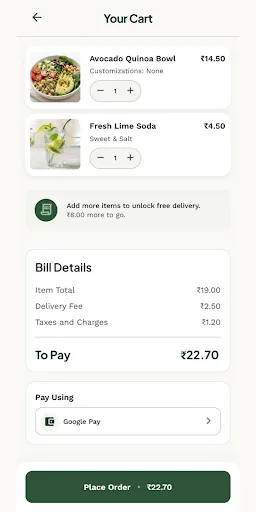 HungryKart Android app screenshot 3