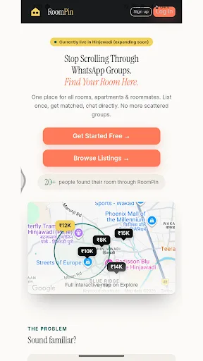RoomPin Android app screenshot 1