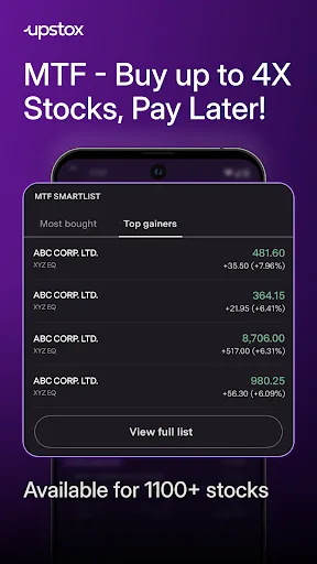 Upstox Stocks IPO Mutual Funds Android app screenshot 4
