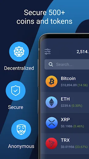 Bitcoin Wallet Crypto Ethereum Android app screenshot 1