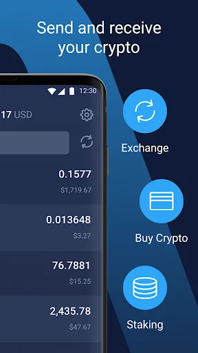 Bitcoin Wallet Crypto Ethereum Android app screenshot 2