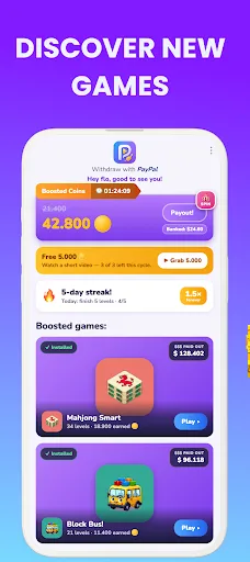 Playout: Earn Money Android app screenshot 2