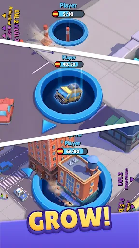 Hole.io Android app screenshot 2