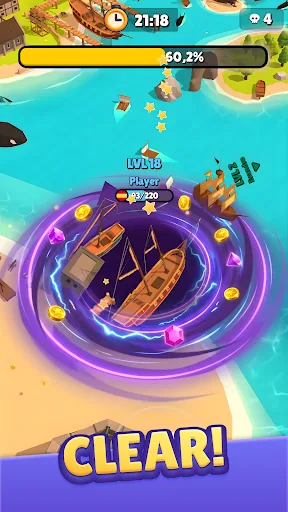 Hole.io Android app screenshot 3