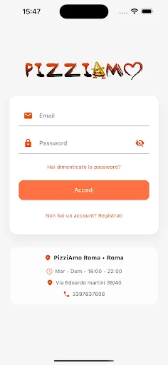 Pizziamo Roma Android app screenshot 1
